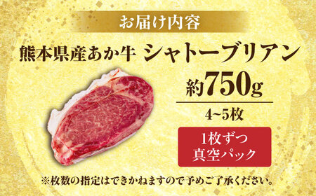 熊本あか牛 ヒレ肉希少部位 シャトーブリアン約750g シャトーブリアン[AYCB050]