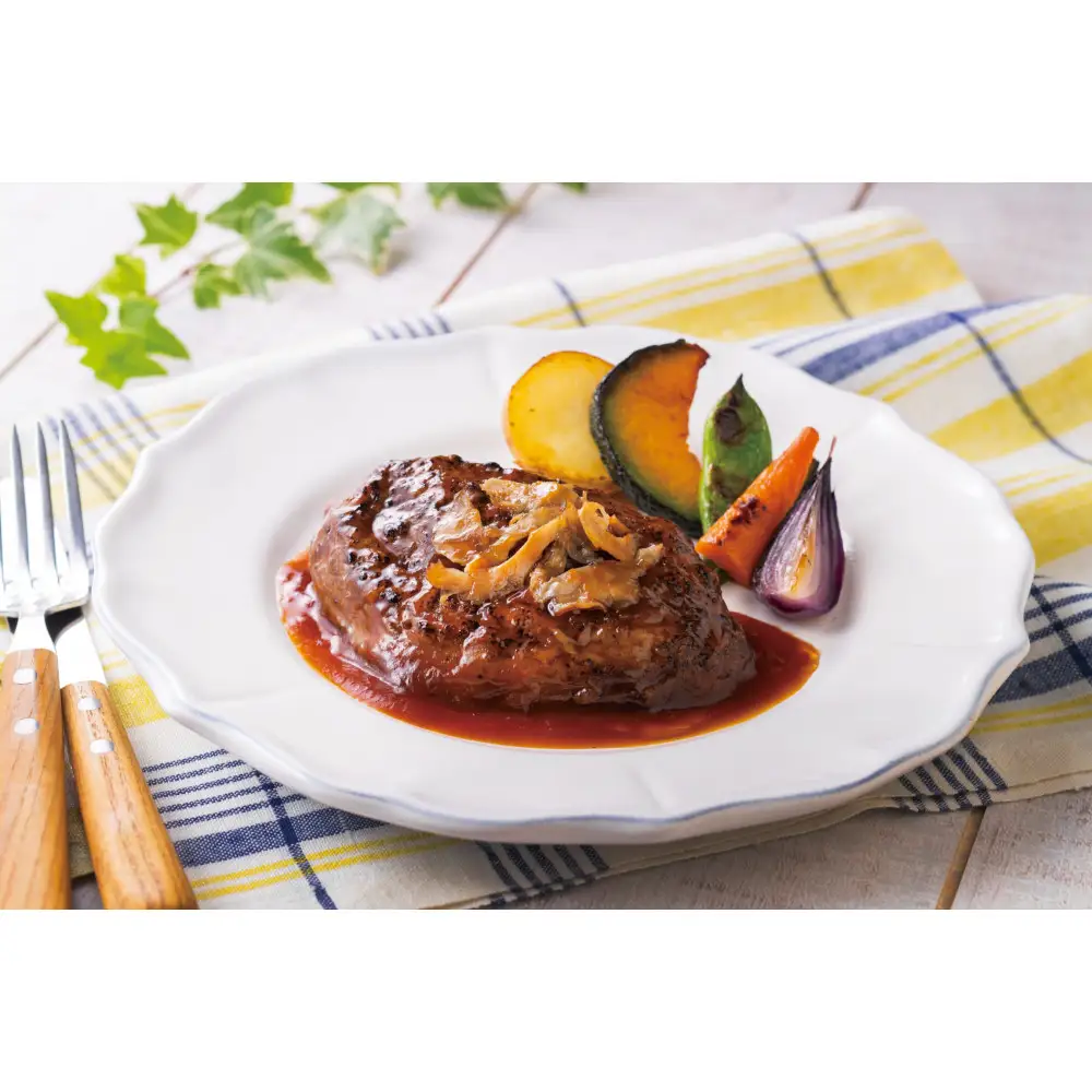 鎌倉だよりハンバーグ（チーズ・まいたけ）セット