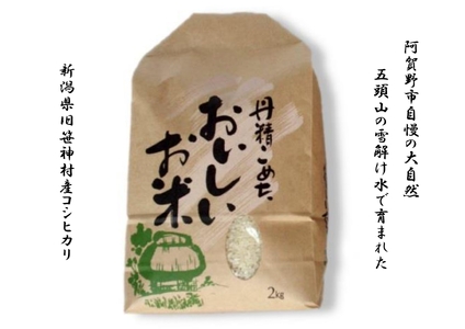 【令和7年産】【3ヶ月定期便】 旧笹神村産 コシヒカリ 2kg×3回 合計6kg 白米 上泉 農家直送 コメドック 金賞 新潟県、米、こめ、コメ、精米 1Q16021