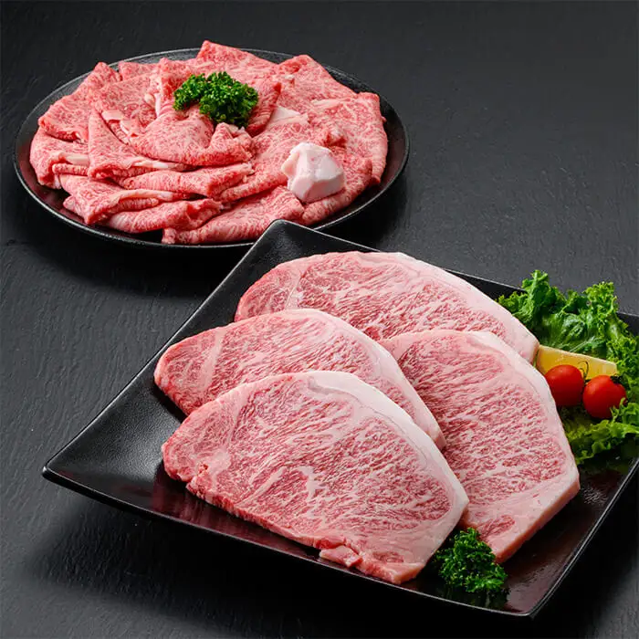 おおいた和牛 贅沢セット (合計1.5kg・ローススライス700g・サーロイン200g×4枚) ロース サーロイン ステーキ ステーキ肉 和牛 牛肉 すき焼き 国産 冷凍 【opay013】【まるひで】
