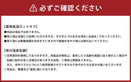 竹田からお届けする お風呂セット ＜薬用長湯ホットタブ45錠×1袋と赤川温泉石鹸（普通肌用）＞