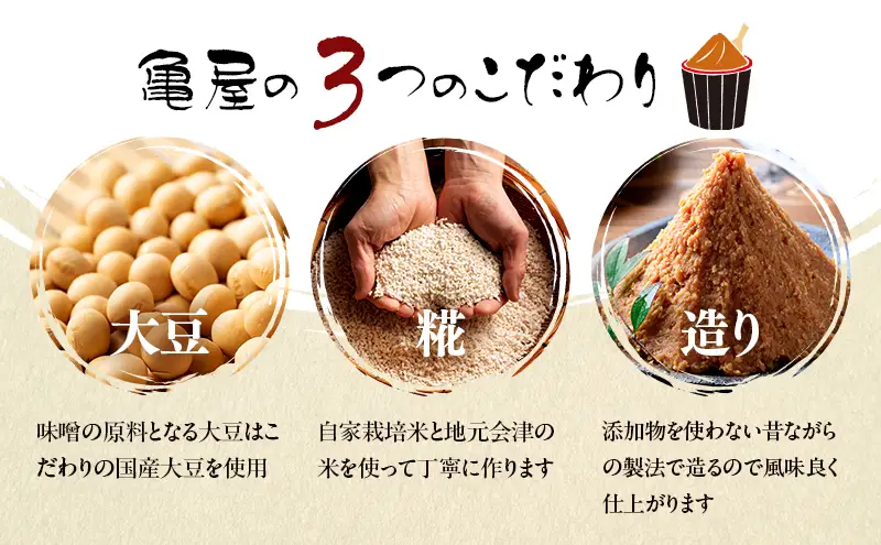 【亀屋】 尾瀬大納言みそ 4kg詰め 赤味噌 米みそ 味噌 