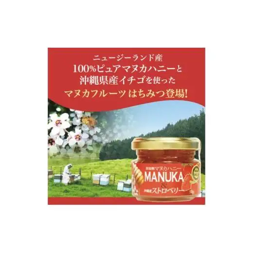 マヌカハニー＆沖縄県産ストロベリー 50g×2個