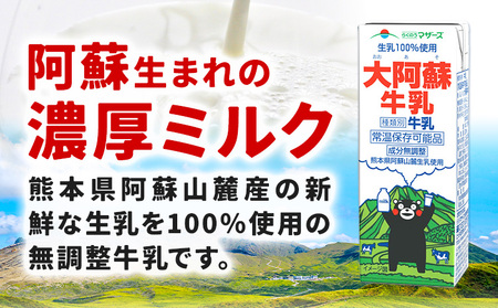 常温保存可能 らくのうマザーズ 詰め合わせ セット 大阿蘇牛乳＆ミルクバニラ 200ml×各12本 計24本 合同会社たべたせいか《30日以内に出荷予定(土日祝除く)》熊本県 菊池市 大阿蘇牛乳 おいしいミルクバニラ 乳飲料 乳性飲料 らくのうマザーズ ドリンク