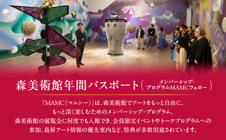 【六本木ヒルズ】森美術館年間パスポート　（森美術館メンバーシップ　フェロー入会） │ 東京 美術館 チケット