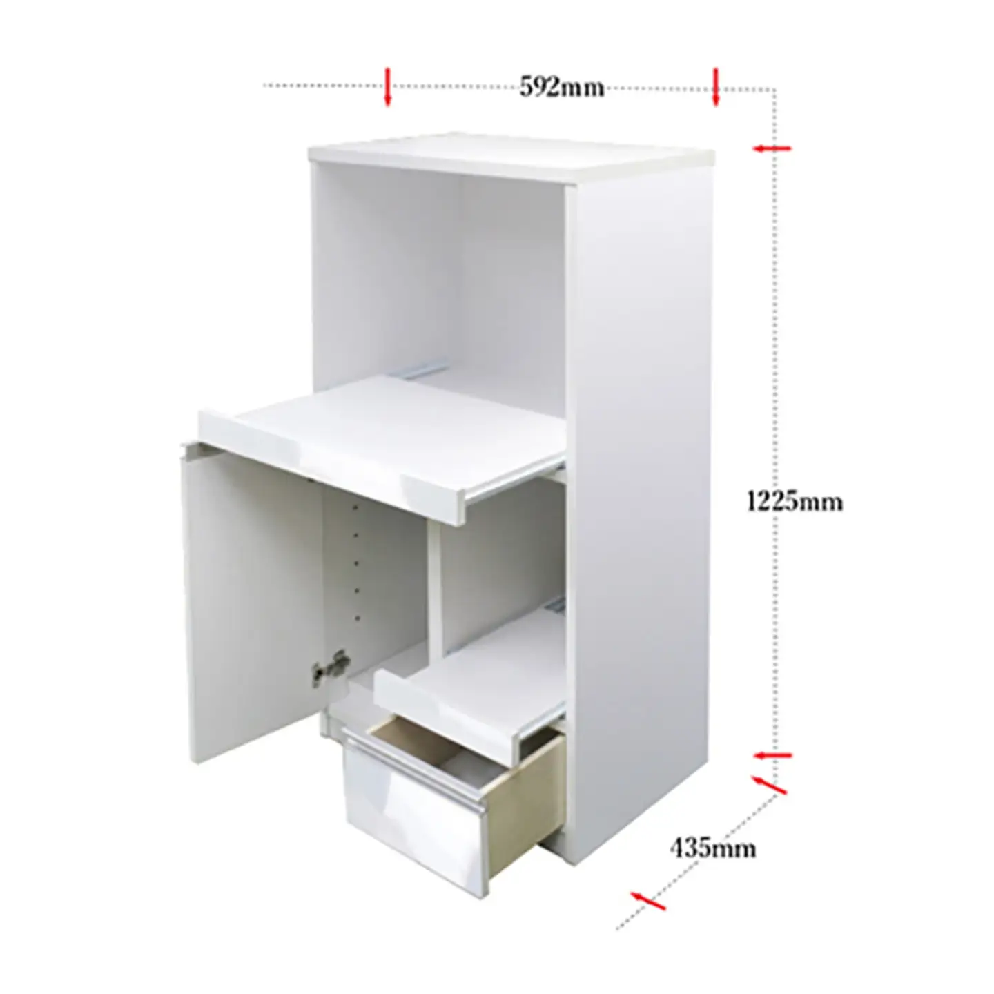 60レンジ台 クオーネ（白）【諸富家具】：C103-010