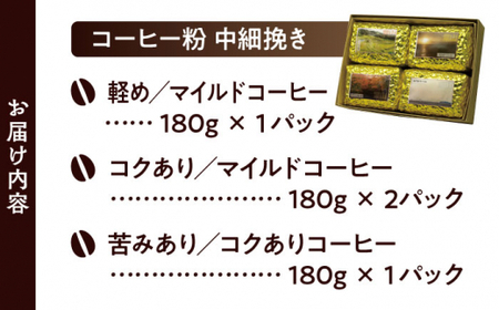 【コーヒー粉 中細挽き】葉山スペシャル珈琲豆アソートセット 4パック入り [ASAD002]