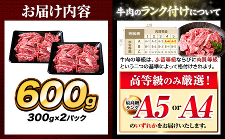 牛肉 A4～A5等級 黒毛和牛 切り落とし くまもと黒毛和牛 上 カルビ 焼肉切り落とし 600g 《60日以内に出荷予定(土日祝除く)》熊本県 長洲町 上カルビ 焼肉用 焼肉 肉 お肉 和牛 A5 A4 300g 小分け
