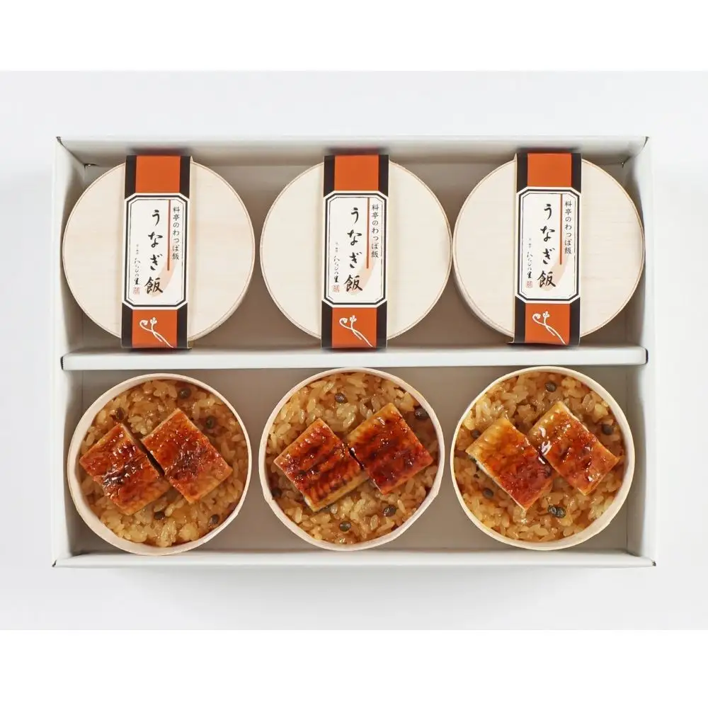 【わらびの里】料亭の鰻わっぱ飯 6個入｜京都 老舗 名店 炊込みご飯