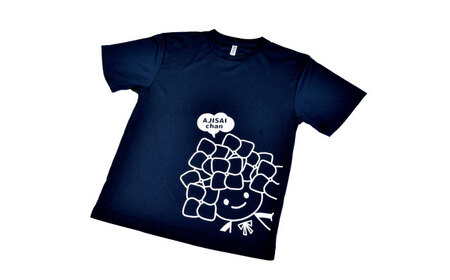あじさいちゃん　Tシャツ ネイビー（LLサイズ） Tシャツ [BDAY006-3]