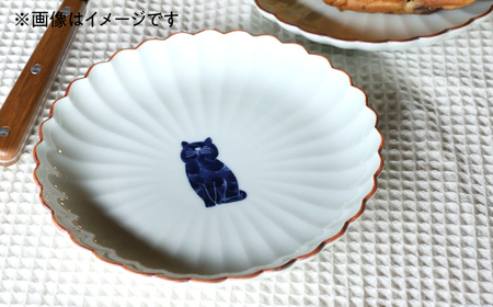 【陶器市特集】【波佐見焼】呉須猫 取皿 柄違い4点セット 食器【西海陶器】[OA485]