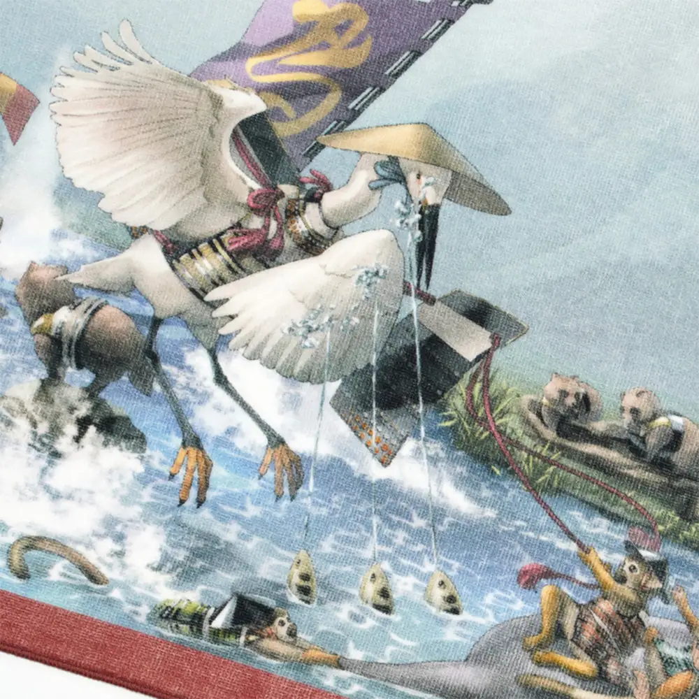 オリジナル【動物合戦絵巻フェイスタオル】第七紙／名古屋刀剣博物館