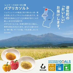 パプリカソルト レッド イエロー 各35g 東北 山形県 遊佐町 庄内地方 瓶詰 国産野菜 パプリカ 瓶詰 塩 ソルト 野菜塩 [1512]