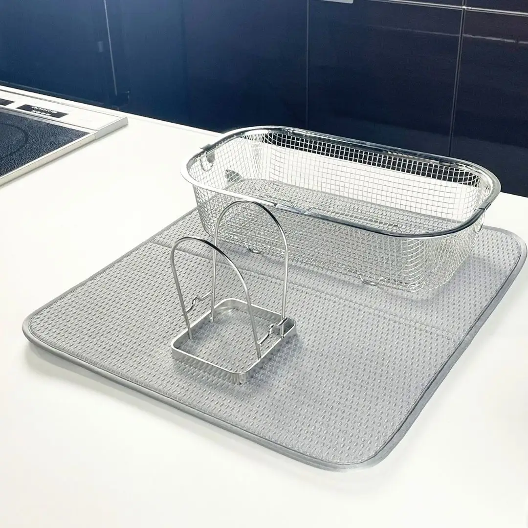 すっきり暮らすセット（深型+マット+まな板スタンド）水切りかご ステンレス 食洗機対応 燕三条製 [ビーワーススタイル] 【017S147】