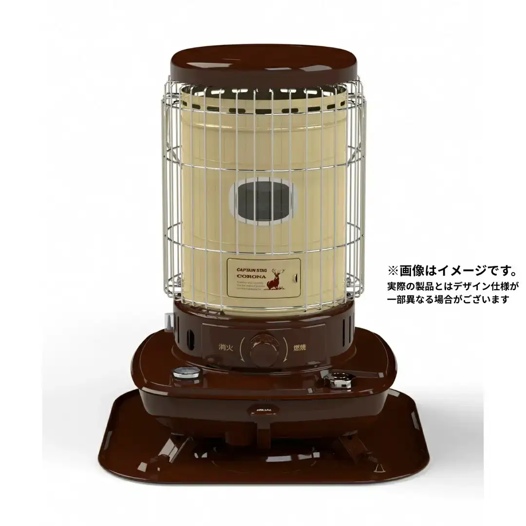 [キャプテンスタッグ×コロナ] 石油ストーブ(BE／BR) 13~18畳 SL-51CS-CT ケース付 2025年新色 灯油ストーブ 防災用品 キャンプ用品 アウトドア用品 暖房 ストーブ【133S005】