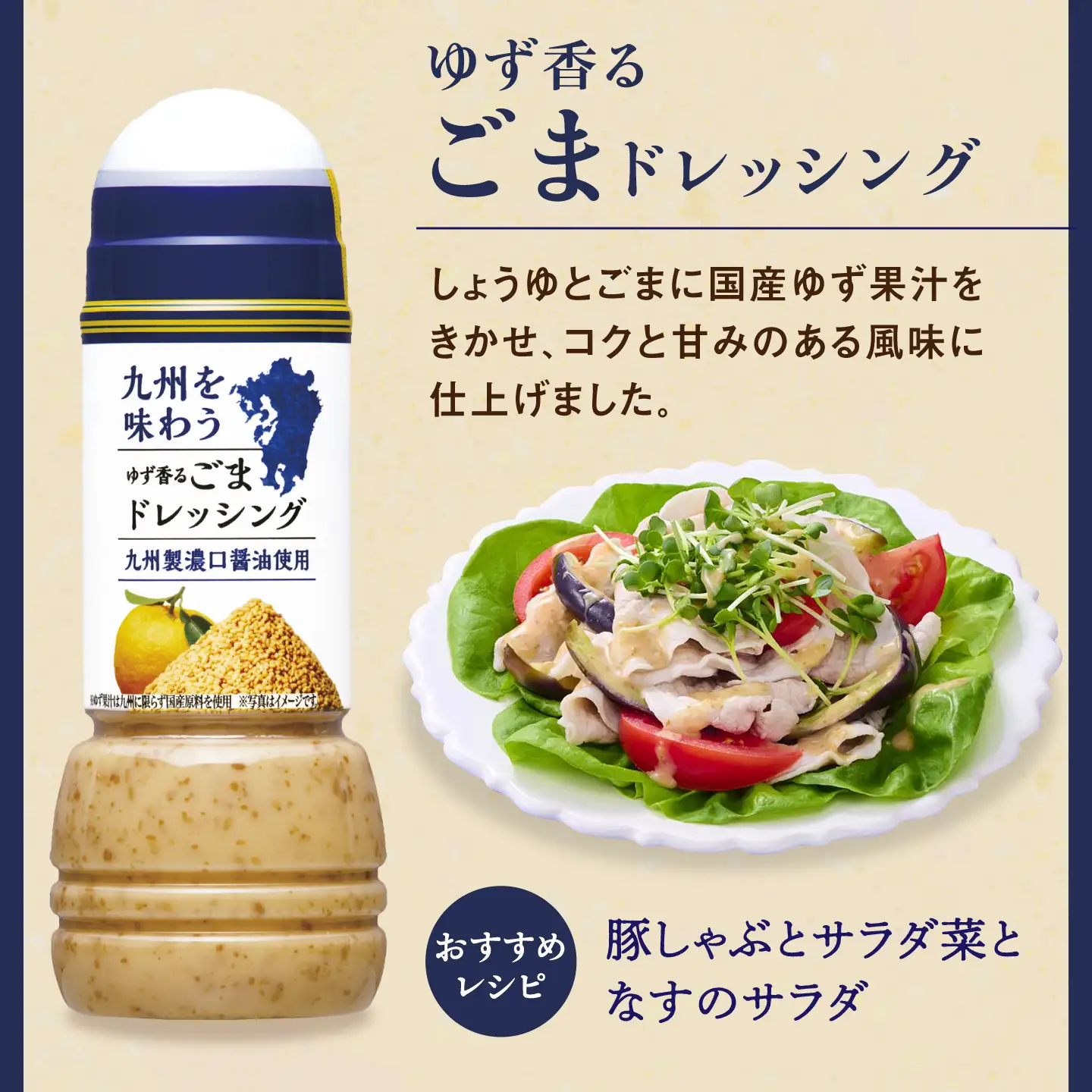 九州を味わうドレッシング3種類セット / サラダ ゆず たまねぎ ごま 調味料 ドレッシング / 佐賀県 [41ACAC045]