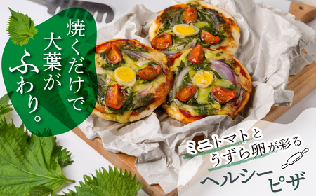 豊橋大葉のええじゃないかピザ 豊橋産 大葉ミニピザ 冷凍ピザ 国産小麦 米粉 チーズ 手作り 惣菜 国産野菜 個包装 簡単調理 おつまみ 軽食 ギフト 贈答 冷凍食品