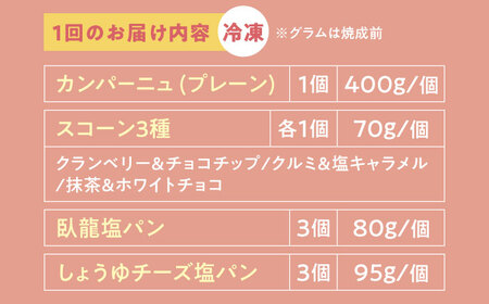 パン【全3回定期便】【冷凍】yumehonoka詰め合わせセット 10個入り パン[AGAY060]