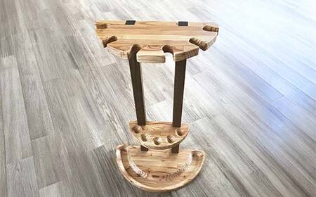 ゴルフクラブスタンド（パークゴルフ用） HOKKAIDO WOOD 木 木製 ゴルフ 収納 スタンド F6S-526