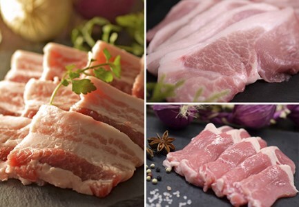 【国産】力豚 豚肉 焼肉3種盛 900g (バラ300g ウデ200g ロース400g) 焼き肉 BBQ