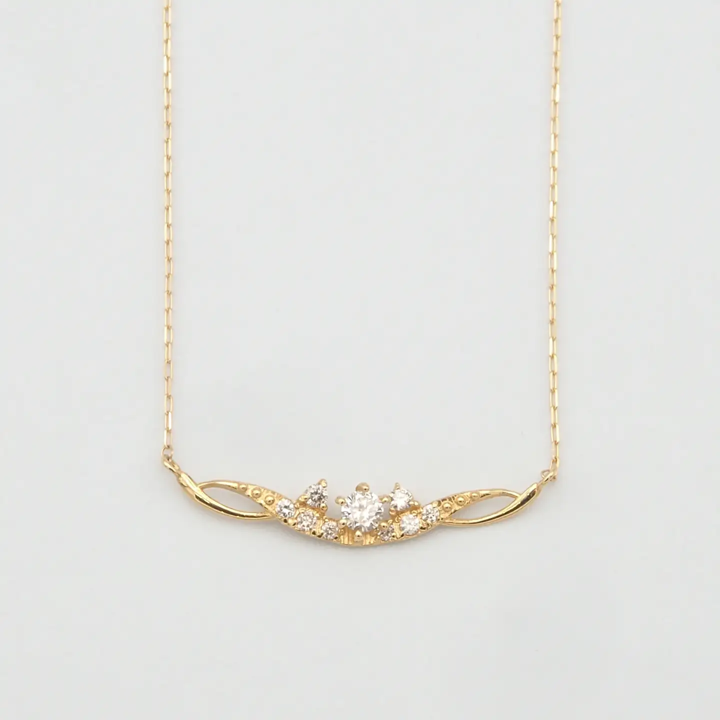 K18 0.10ct ダイヤモンド ペンダントネックレス HH-019737 SWBT005-k18