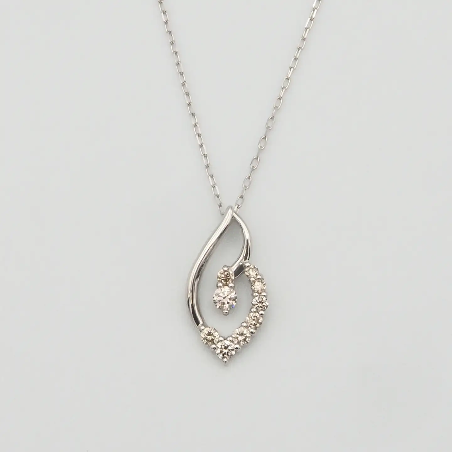 PT900/PT850 0.10ct ダイヤモンド ペンダントネックレス HH-019740 SWBT007
