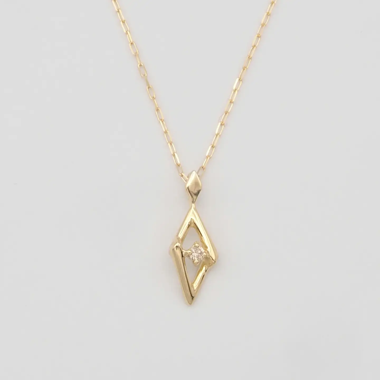 K18 0.01ct ダイヤモンド ペンダントネックレス HH-019746 SWBT013-k18