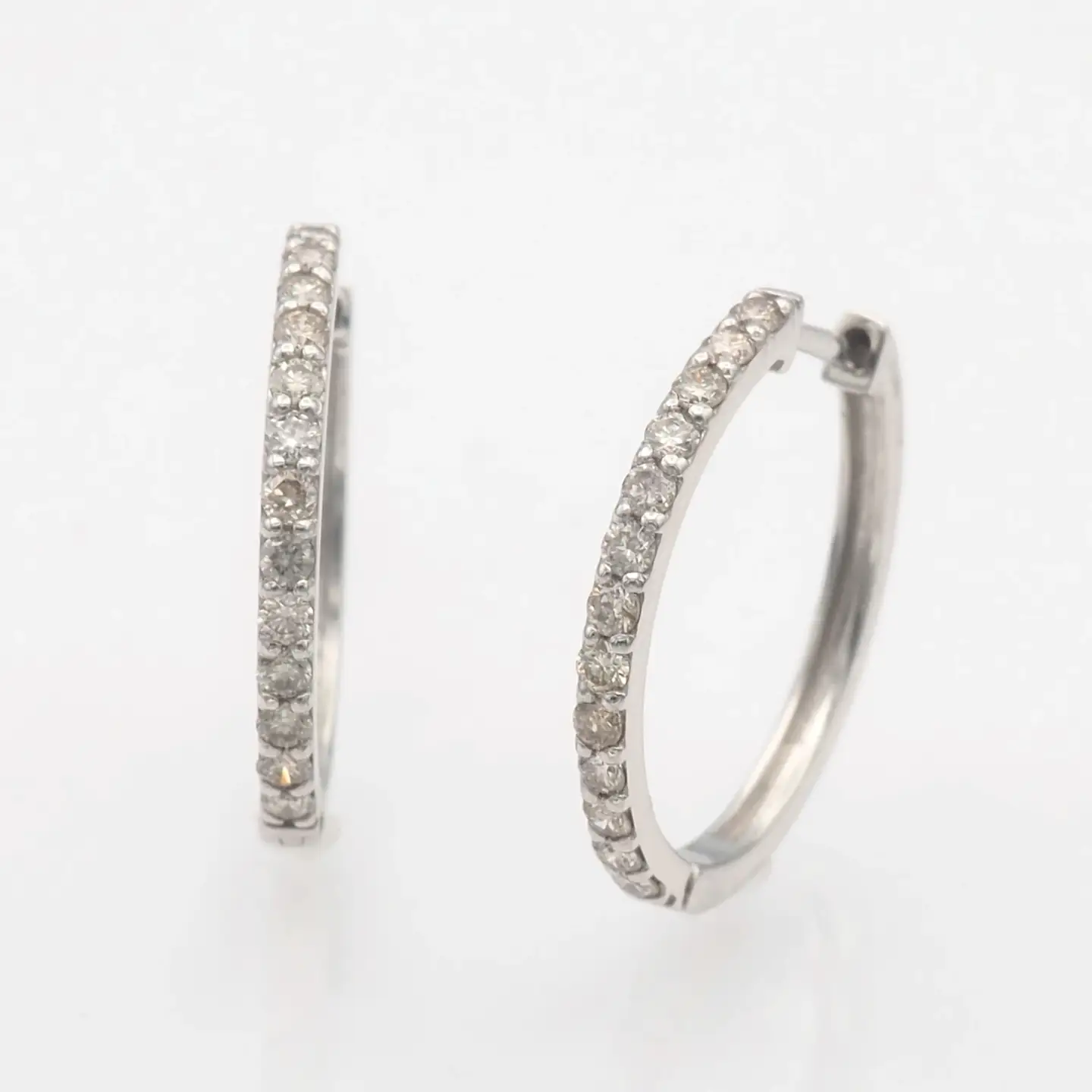 PT900 0.30ct ダイヤモンド フープピアス FP-000332 SWBT023-pt