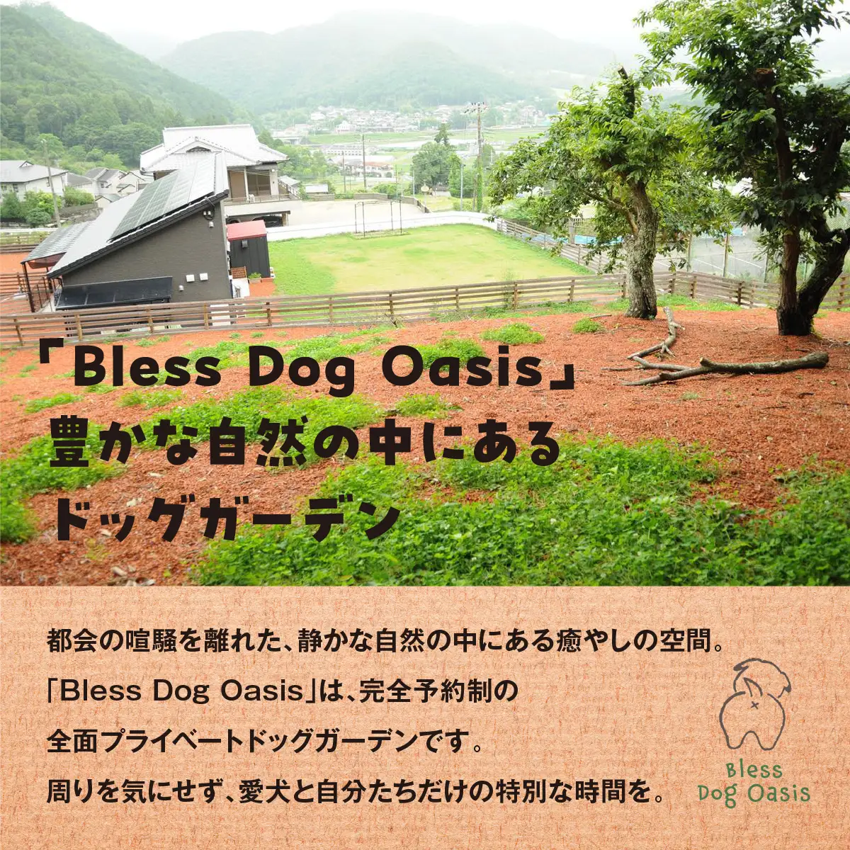【完全予約制】自然を活かした全面プライベートドッグラン・ドッグガーデン 利用補助券 6,000円分 (500円 × 12回) | Bless Dog Oasis | ドッグラン ドッグガーデン わんちゃん 犬 ペット チケット 券 貸切 プライベート 広い 体験 レジャー 自然 運動 アウトドア【1273638】