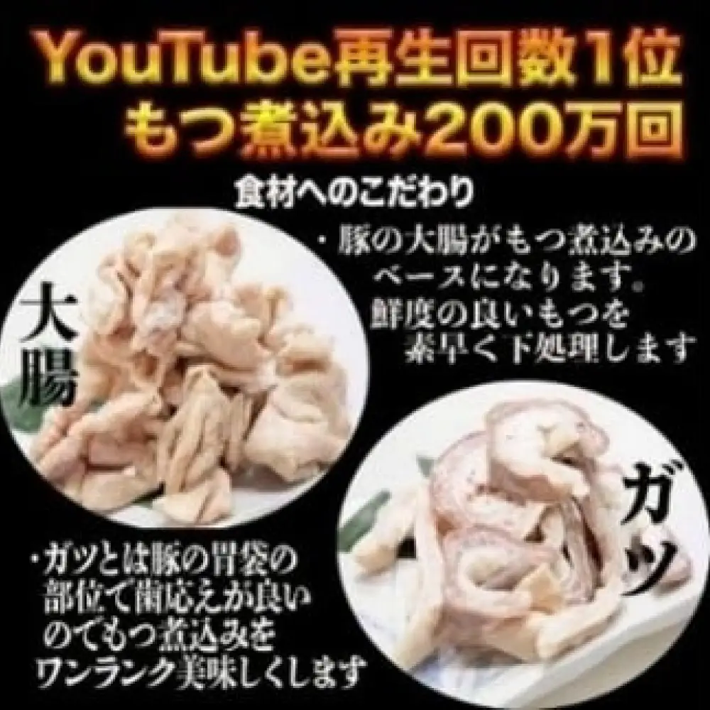 【定期便】もつ煮込み　200g×3PC（600g）×6ヶ月【花いち】【11100-1909】