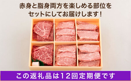 【12回定期便】長崎和牛 3種焼肉セット 480g[OCA052]