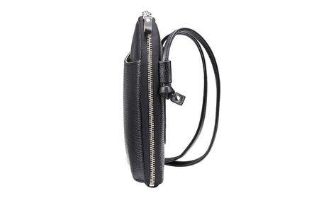 豊岡鞄 TUTUMU Pocket Leather （S4400） ブラック / 木和田正昭商店 縦型 ショルダー バッグ 斜めがけ 牛皮革 レディース 大人 おしゃれ シンプル デザイン 無地 モバイルショルダー ポシェット  かばん カバン バッグ