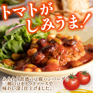 3種の豆のトマト煮込み豆腐ハンバーグ 2袋 梅の花 豆腐