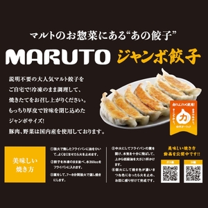マルト冷凍ジャンボぎょうざ&冷凍スタミナぎょうざ15個入×各種1袋（30個）EQ042-mx