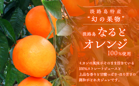 先行予約 淡路島 なると オレンジジュース ＆ ジュレ セット オレンジ 100% フルーツジュース ジュース ゼリー なるとオレンジ 果物 フルーツ 柑橘 洲本市 お届け：2026年5月中旬～12月下旬まで