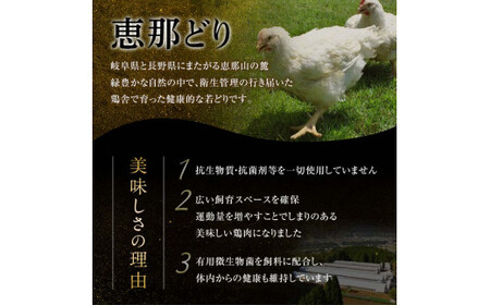 【定期便・6回】産地直送！恵那どり もも肉・むね肉6枚セット 小分け 真空パック 大容量 セット 鶏肉 F4N-2481