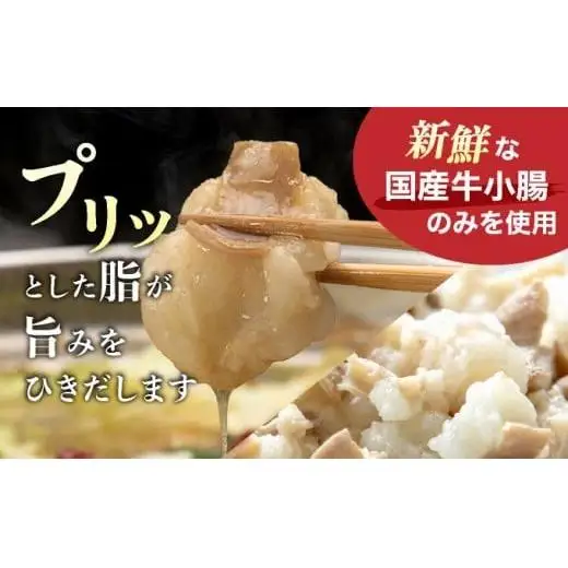 【プリプリの国産牛小腸のみ使用】博多特選もつ鍋(醤油味・2.5人前)＆博多辛子明太子450g(特選切子・無着色)(150g×3P)セット【少人数様向け福岡ブランドセット】 