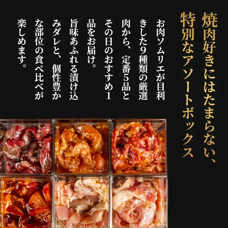 【お肉ソムリエ厳選】 肉アソートBOX 6種| 焼肉 お肉セット 焼き肉