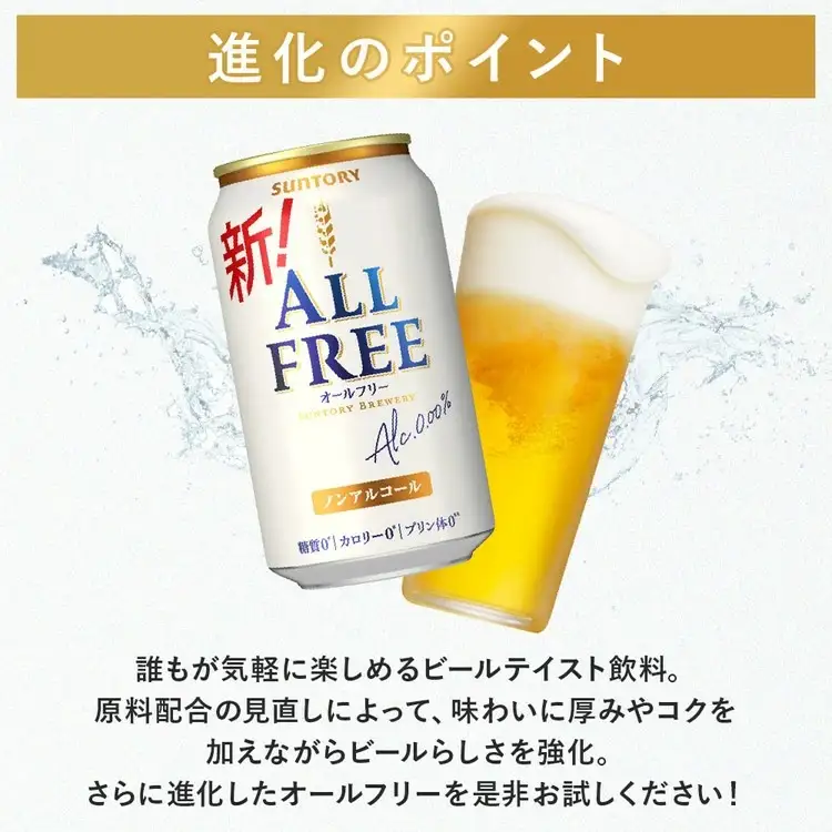 【12か月定期便】サントリーオールフリー350ml缶24本入り（萩原酒店）