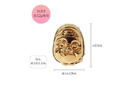 純金 おかめひょっとこ K24 BQ-151