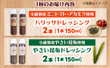 【6回定期便】【コンボ/4本セット】ねばりけとハリッサがすごいドレッシングコンボ / ドレッシング 2種セット 小値賀町 /factory333[DAS056]