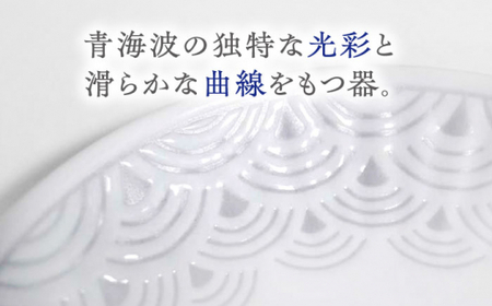 【波佐見焼】青海波グレー プレート Mサイズ 5個セット【聖栄陶器】[TG28]