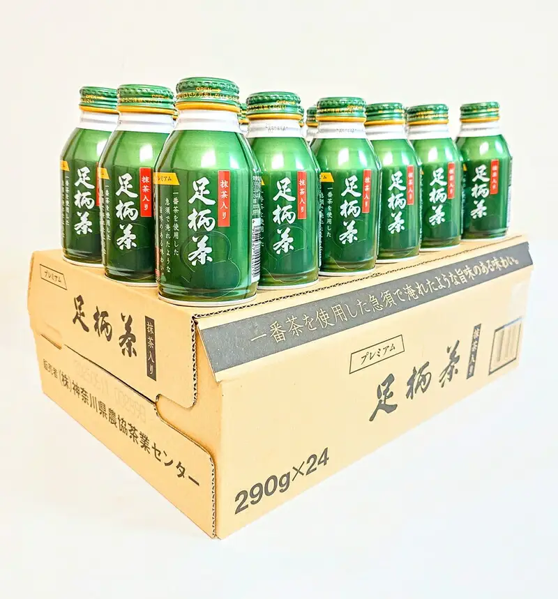 足柄茶プレミアムリシール缶290ｇ×24本入【お茶 足柄茶 プレミアム 神奈川県 南足柄市 】