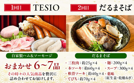 【全6回定期便】ビールと相性抜群！沖縄のおつまみセット【沖縄市】TESIO だるまそば 豚々茶舗 DELICATESSEN NUCHIBUTA みやんち STUDIO＆COFFEE お肉屋本店[BCZZ022]