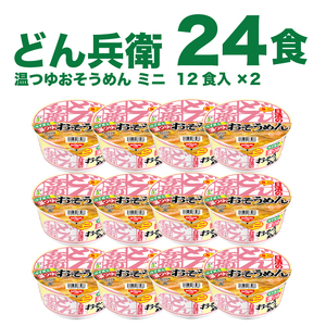 どん兵衛 ミニ カップ麺 温つゆ そうめん 24食 カップ麺 日清食品 JC 