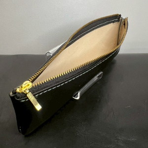 YIHALS ハンドメイド 牛革 ペンケース ダークブラウン《靴屋が手掛ける革製品》 [0651]