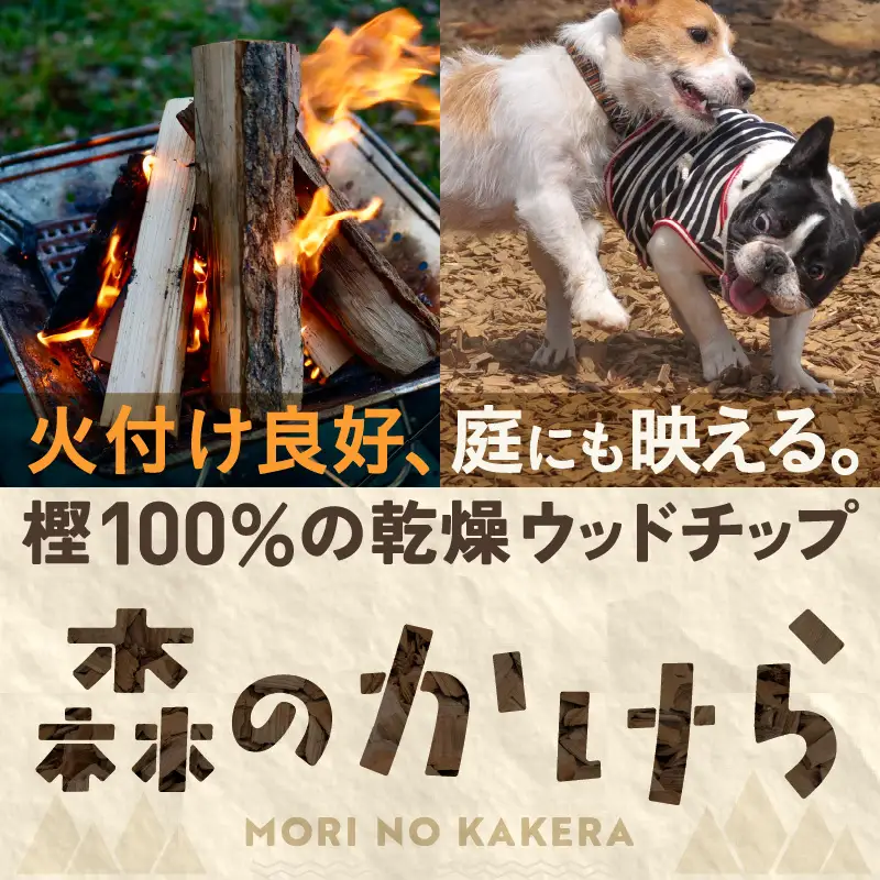 ウッドチップ 乾燥 樫の木100% 8kg 着火用 ウッドチップ 