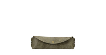 豊岡財布 haaki Leather ペンケース HLC502 グリージオ / 筆記具入れ 革 革小物 プエブロレザー 手縫いのステッチ ハンドメイド シンプル デザイン 無地 KOMOREBI 木和田正昭商店