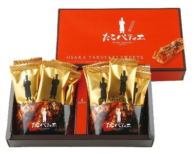 B310 大阪名物 たこパティエ ６本入り×１袋 12本入り×５箱【焼菓子 お菓子 焼き菓子 お土産 お取り寄せ 個包装 66本 たこ焼き 瓢月堂 大阪府 八尾】 