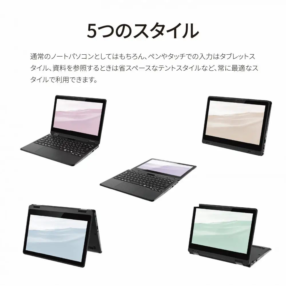 パソコン FMV LIFEBOOK WQ1/K1  Windows11 Intel Celeron N4500 メモリ8GB 約128GB フラッシュメモリ Officeなし